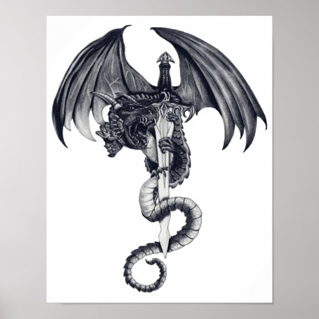 Dragon & Sword Poster Art (Framsidan)