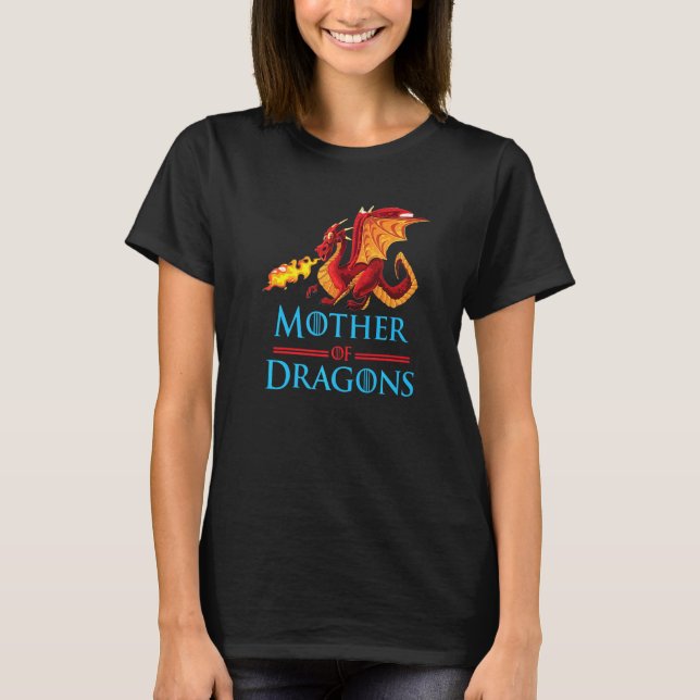 Dragon Swords Fire Mysterious T Shirt (Framsida)