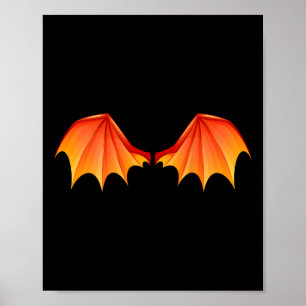Dragon T Vingar Halloween Costume Orange on Ck Poster