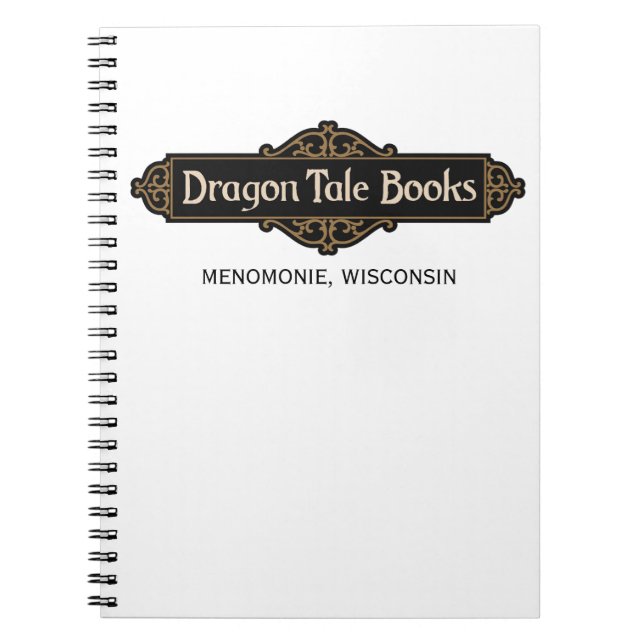 Dragon Tale Bokar Sign Anteckningsbok (Framsidan)
