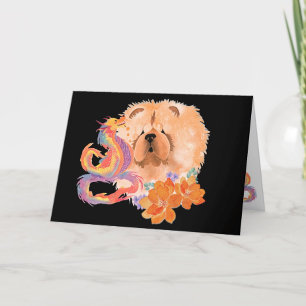 DRAGON-TALEZ Chow Art Card År för Drakens år Helgkort