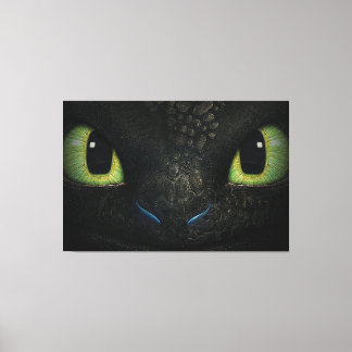 Dragon tandlös Premium Wrapped Canvas (glapp)