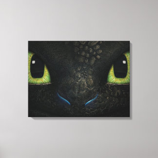 Dragon tandlös Premium Wrapped Canvas (glapp)