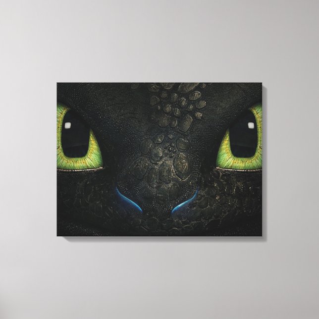 Dragon tandlös Premium Wrapped Canvas (glapp) (Framsida)