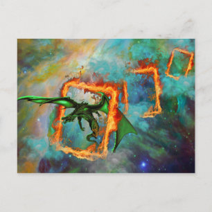 Dragon Tävling Vykort