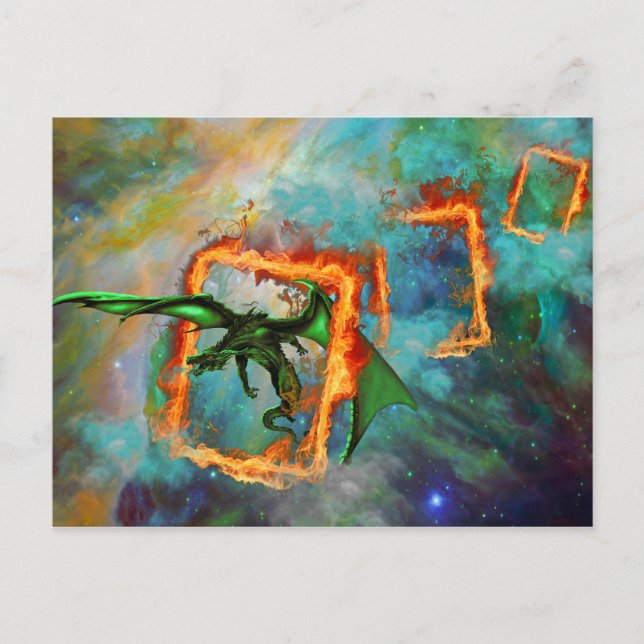 Dragon Tävling Vykort (Framsida)