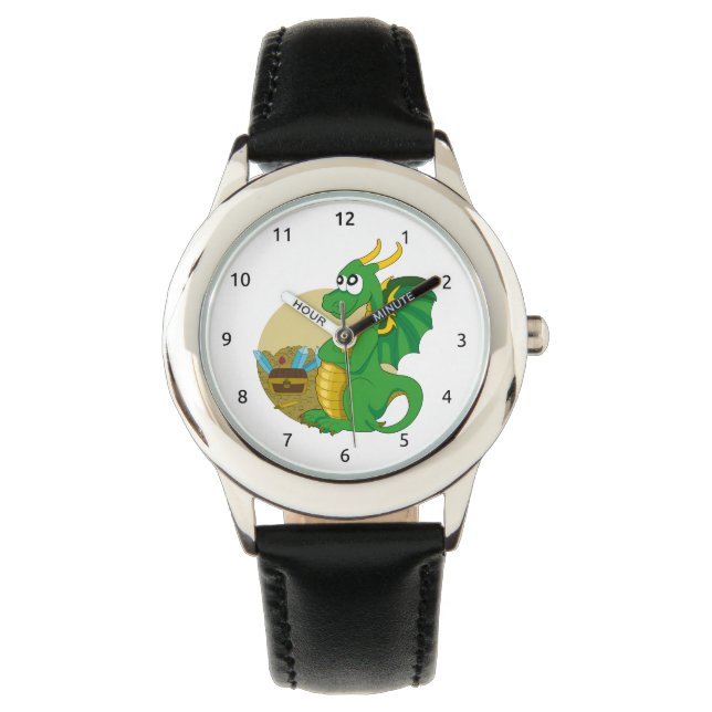 Dragon tecknad watch armbandsur (Framsida)