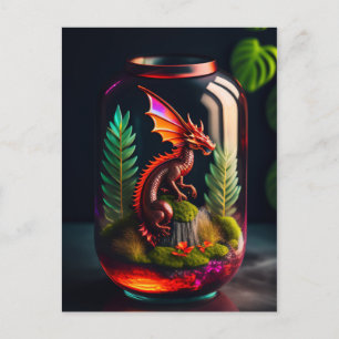 Dragon Terrarium Digital konst Vykort