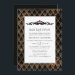 Dragon themed Pub Mitzvah Inbjudningar<br><div class="desc">Shimering faux glitter draon skalar pub mitzvah-inbjudan med en ornat drake blomstrar med en röd ruby-gemstone.</div>