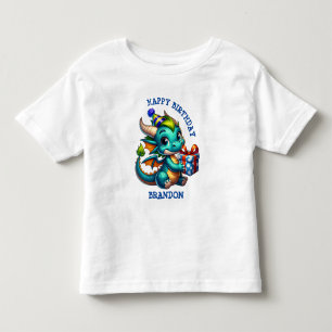 Dragon Thned Personlig Birthday Boy T Shirt