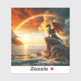 Dragon tittar till havs klistermärken