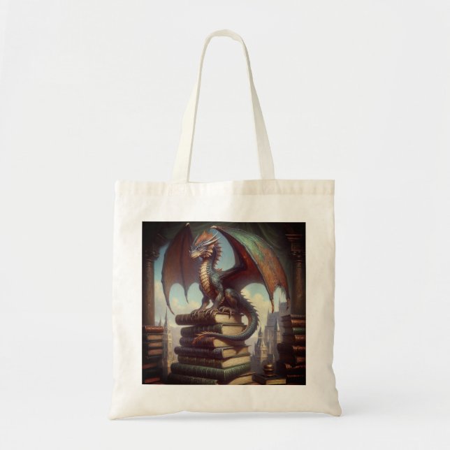 Dragon Tote Bag Tygkasse (Framsidan)