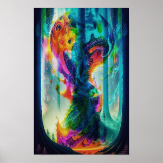 Dragon Träd Poster