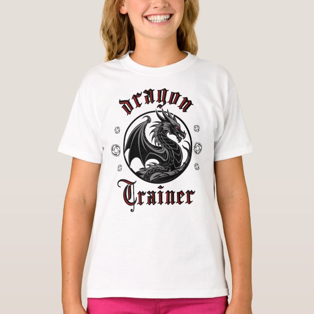 Dragon Trainer Fantasy Lizard Mythical Creature T Shirt (Framsida)