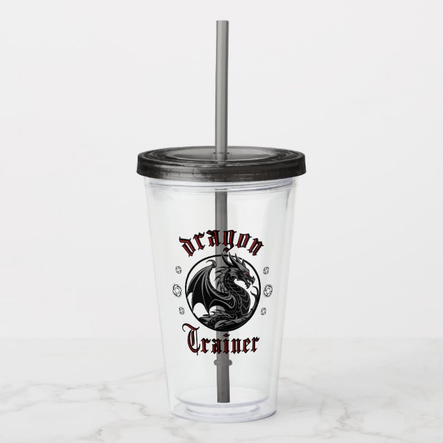 Dragon Trainer Fantasy Lizard Mythical Creature Take Away Mugg (Framsida)