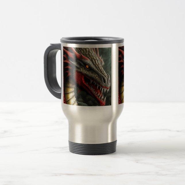 Dragon Travel/Commuter Mugg, 15 oz Resemugg (Framsida vänster)