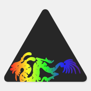 Dragon Triangelformat Klistermärke