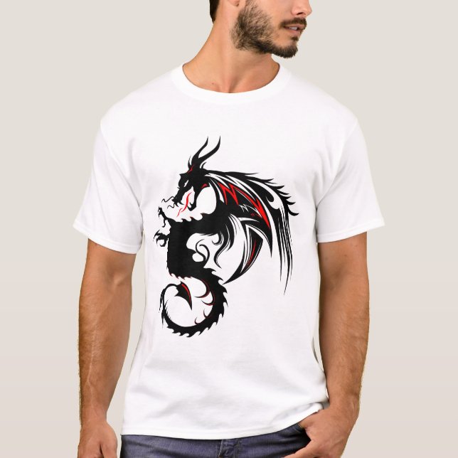 dragon tribal 3033_m t shirt (Framsida)