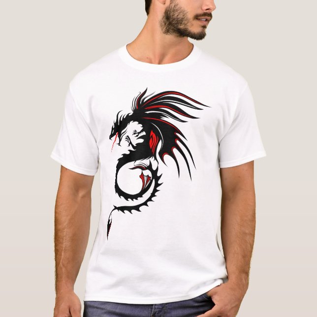dragon tribal 303_o t shirt (Framsida)