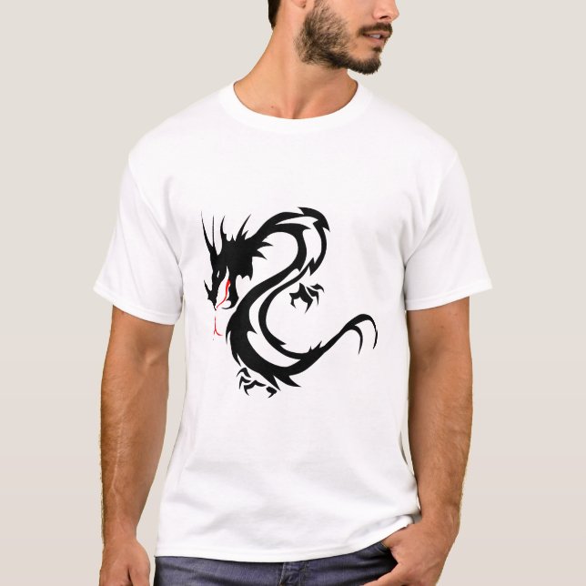 dragon_tribal_tatouage_forme_2004_o t shirt (Framsida)