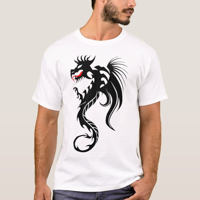 dragon_tribal_tatouage_forme_2004_oooo_y t shirt (Framsida)