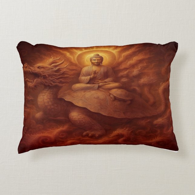 Dragon Turtle Prydnadskudde (Framsidan)