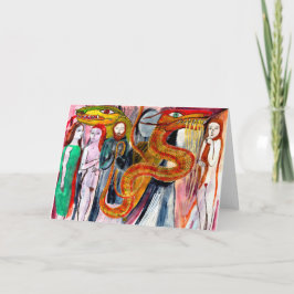 Dragon Utopia-hälsningskort Kort