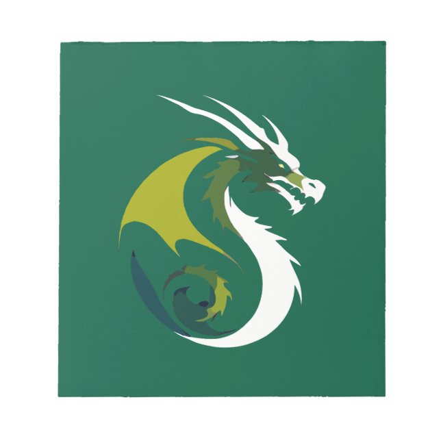 Dragon Vector Art Animal Modern Urban City Graphic Anteckningsblock (Framsida)