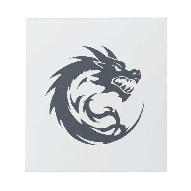 Dragon Vector Art Animal Modern Urban City Graphic Anteckningsblock (Framsida)