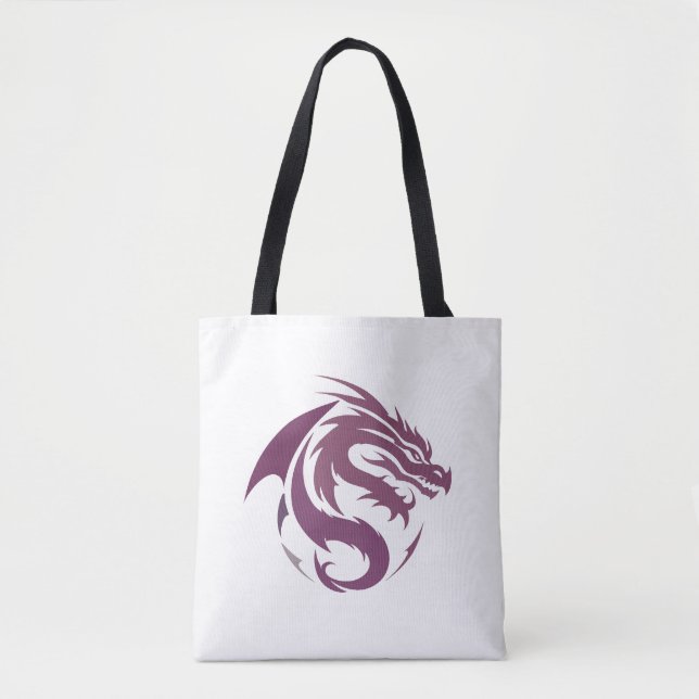 Dragon Vector Art Animal Modern Urban City Graphic Tygkasse (Framsida)