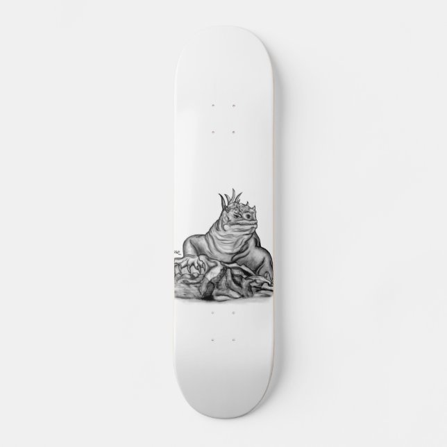 Dragon vid Sten Skateboard Bräda 19,5 Cm (Framsida)