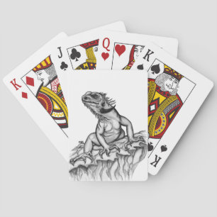 Dragon vid Sten Spel Kort