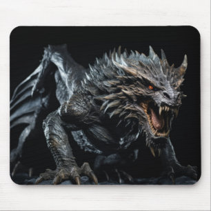 Dragon Vild Beast Porträtt Fierce Power Musmatta