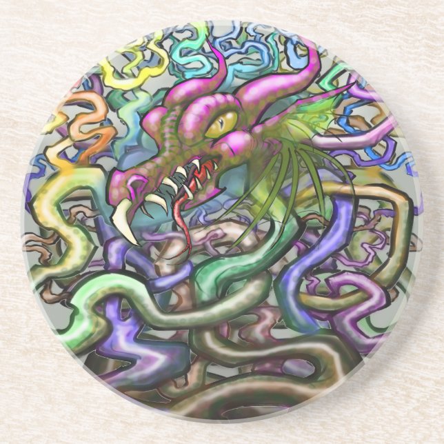 Dragon Vines Underlägg Sandsten (Framsidan)