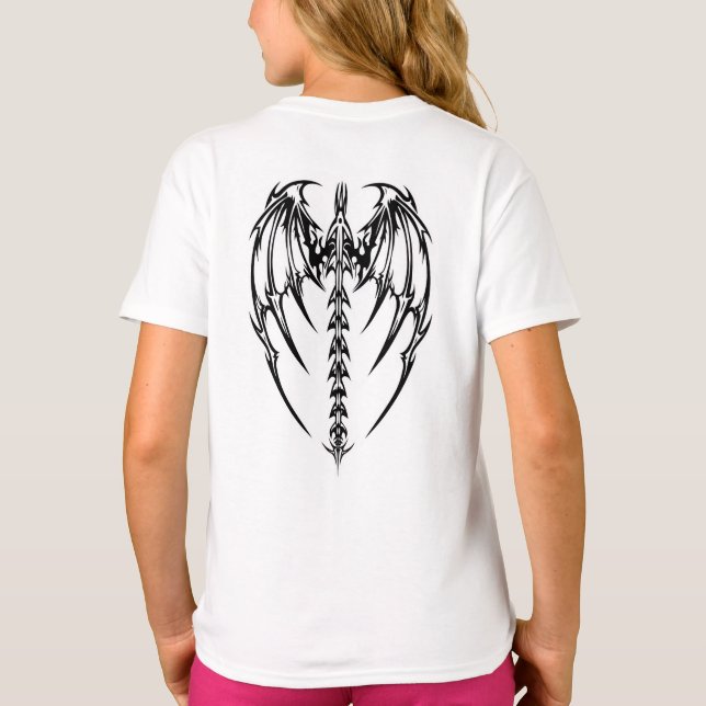 Dragon vingar t shirt (Baksida)