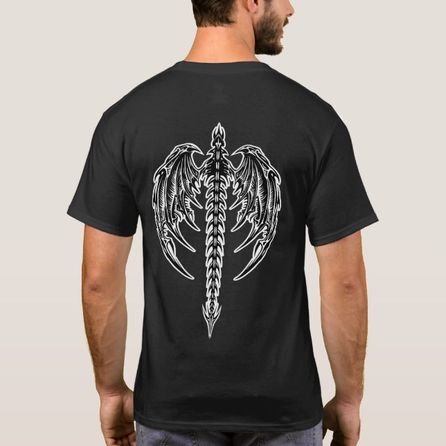 Dragon vingar t shirt (Baksida)