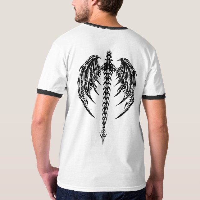 Dragon vingar t shirt (Baksida)