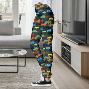Dragon Vinge Blue Flight Fantasy Leggings