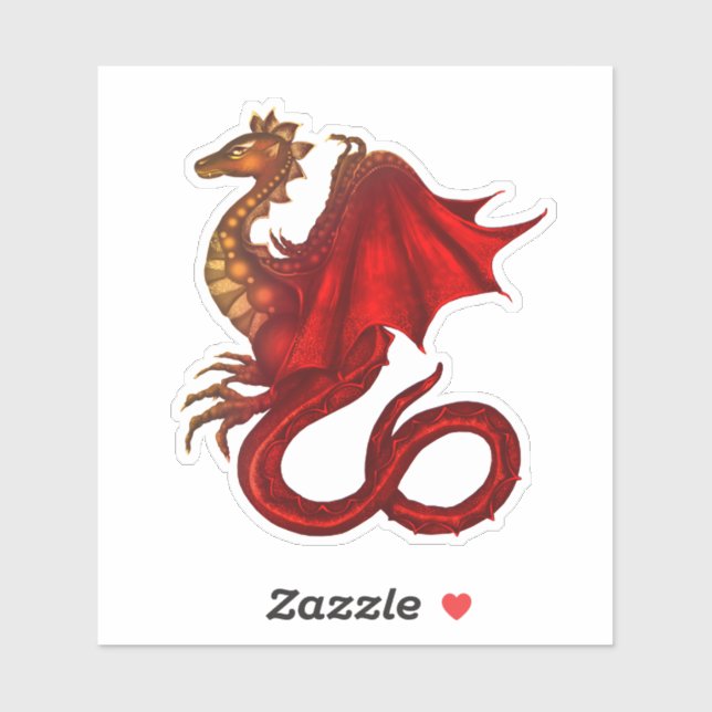 Dragon Vinyl Anpassningsbar Sticker Klistermärken (Ark)