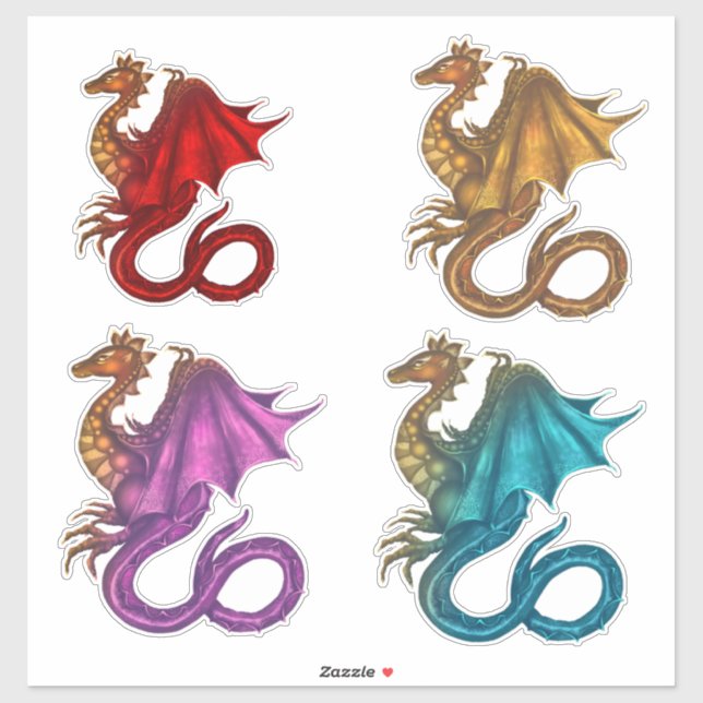 Dragon Vinyl Anpassningsbar Sticker Klistermärken (Ark)