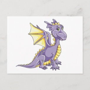 Dragon violet vykort
