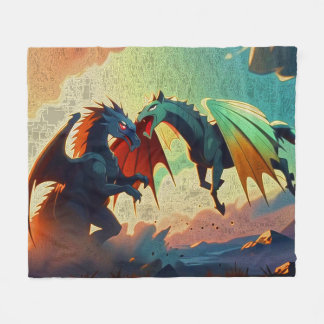 Dragon vs Pegasus Fleecefilt