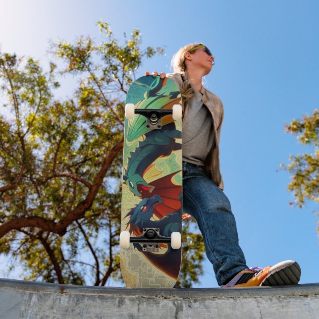 Dragon vs Pegasus  Mini Skateboard Bräda 18,5 Cm (Utomhus 1)