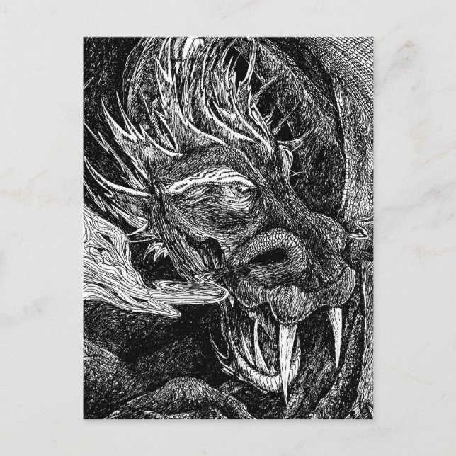 Dragon vycard vykort (Framsida)