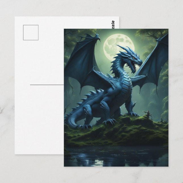 Dragon Vykort (Fram/baksida)