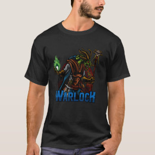 Dragon Warlock D20 Roleplay Rpg Fantasy Tableto T Shirt