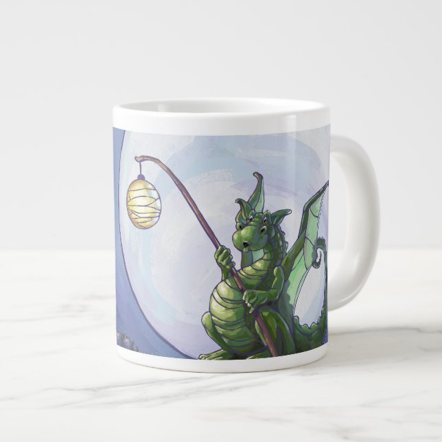 Dragon Watch Art Jumbo Mugg (Framsida höger)