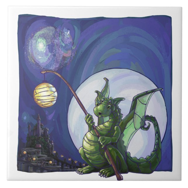 Dragon Watch Art Kakelplatta (Framsidan)