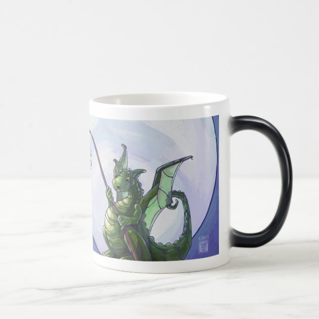 Dragon Watch Art Magisk Mugg (Höger)