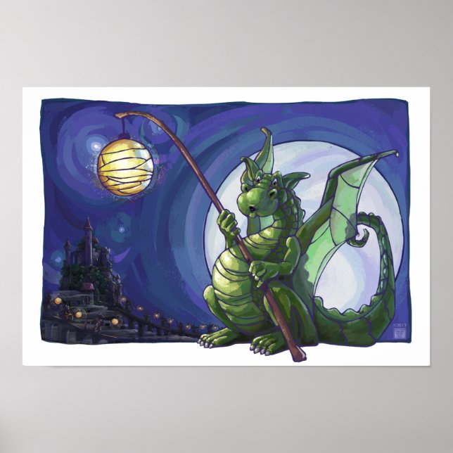 Dragon Watch Art Poster (Framsidan)